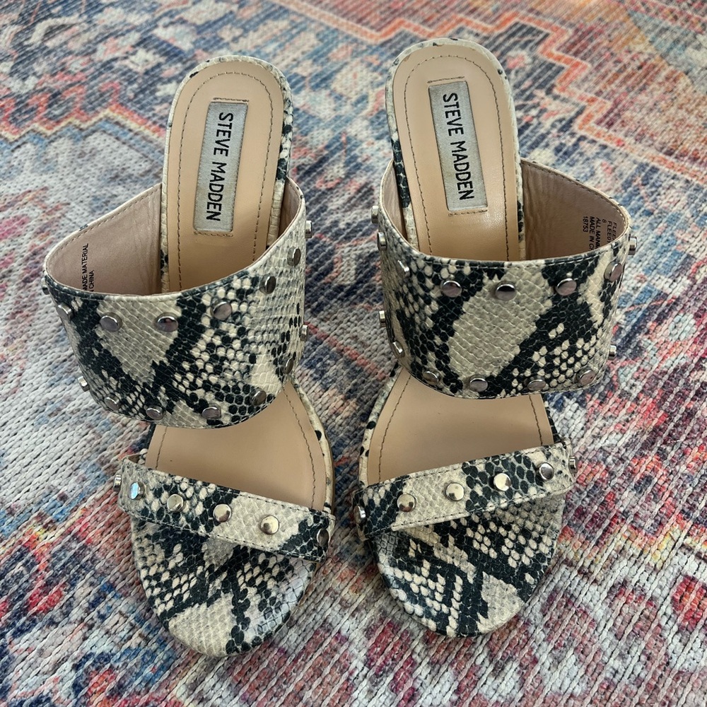 Steve Madden snakeskin heels